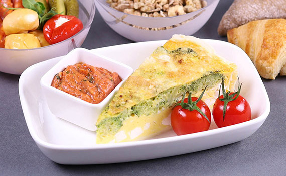 Brokolicový quiche se sýrem feta