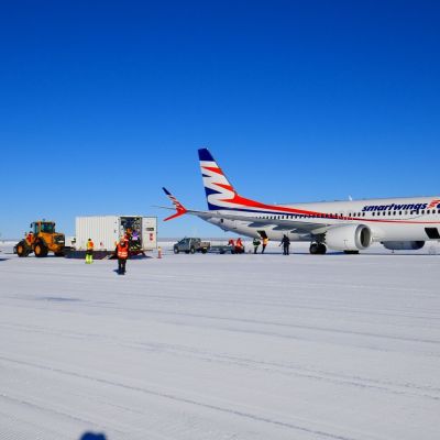 Boeing737 MAX na Antarktidě