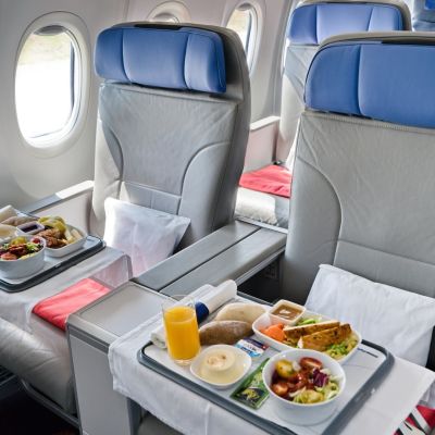 business class s jidlem